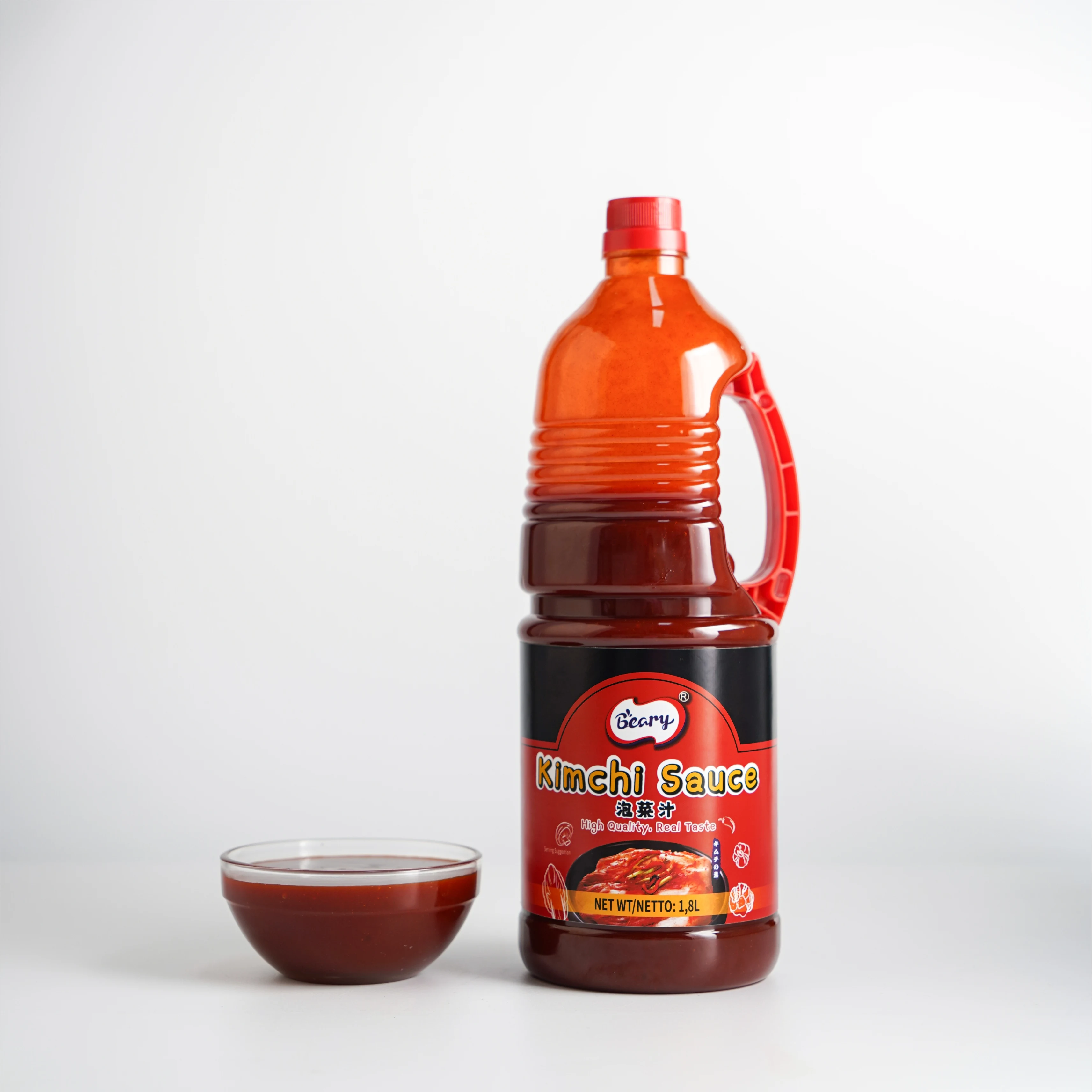 Hot Selling Kimchi Sauce Wholesale Bulk Production Asian Flavor Sauces 1800ML Plastic Bottle for Catering