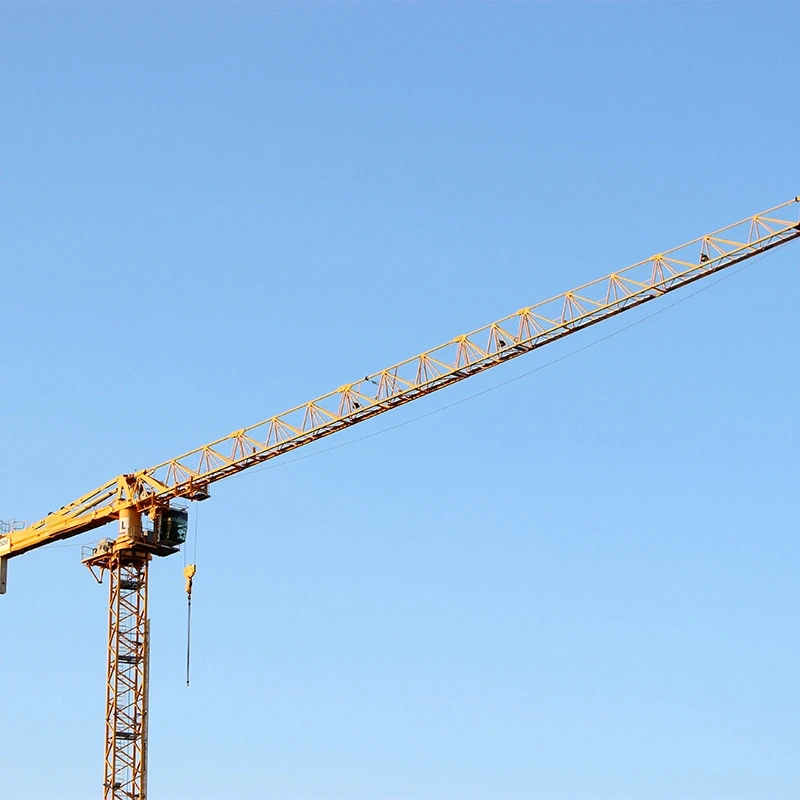 Used 10 Ton Tower Crane From China for Construction Projects Core Components Include Pump Now on Sale