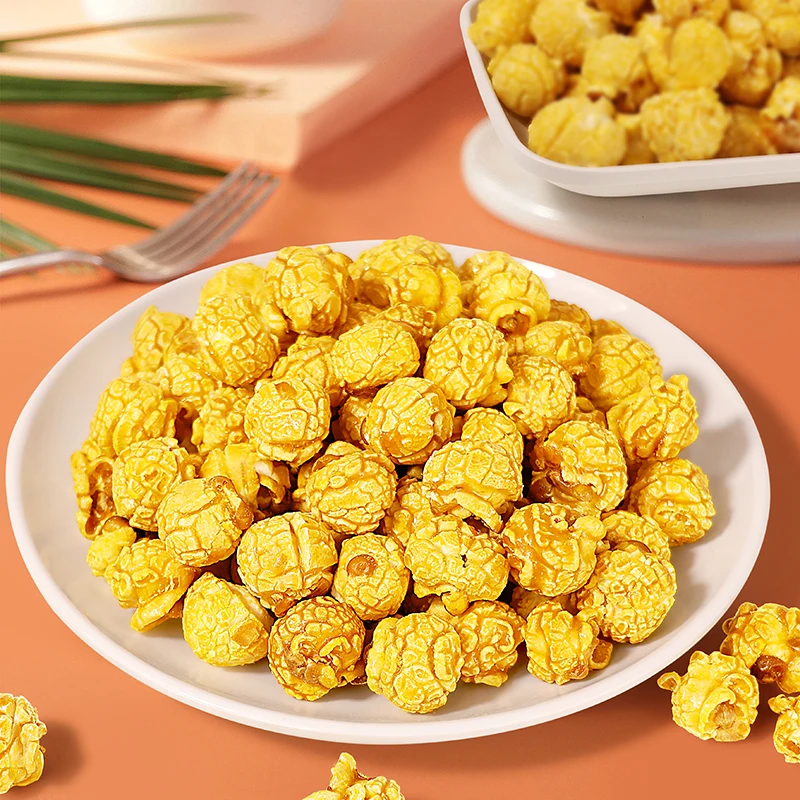 Popcorn is a delicious creamy caramel flavored popcorn Chinese cereal snack made from corn 888g /popcorn