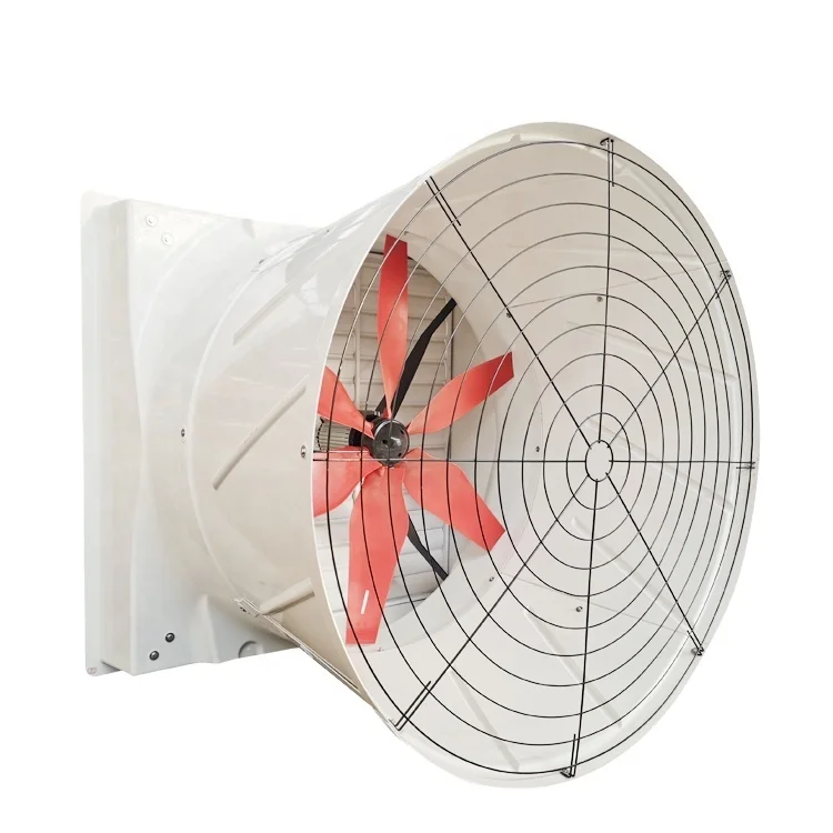 High Quality 1630/55inch Fiberglass Cone Exhaust Fan Poultry Farm, Corrosion Resistant Industrial Exhaust Fans