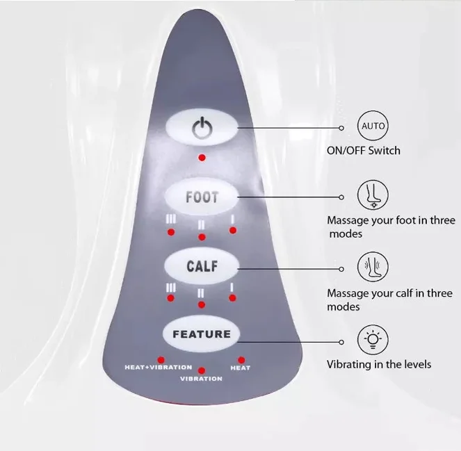 2022 High Quality Massager Products 36V Electric Air Pressure Heating Foot And Leg Massager