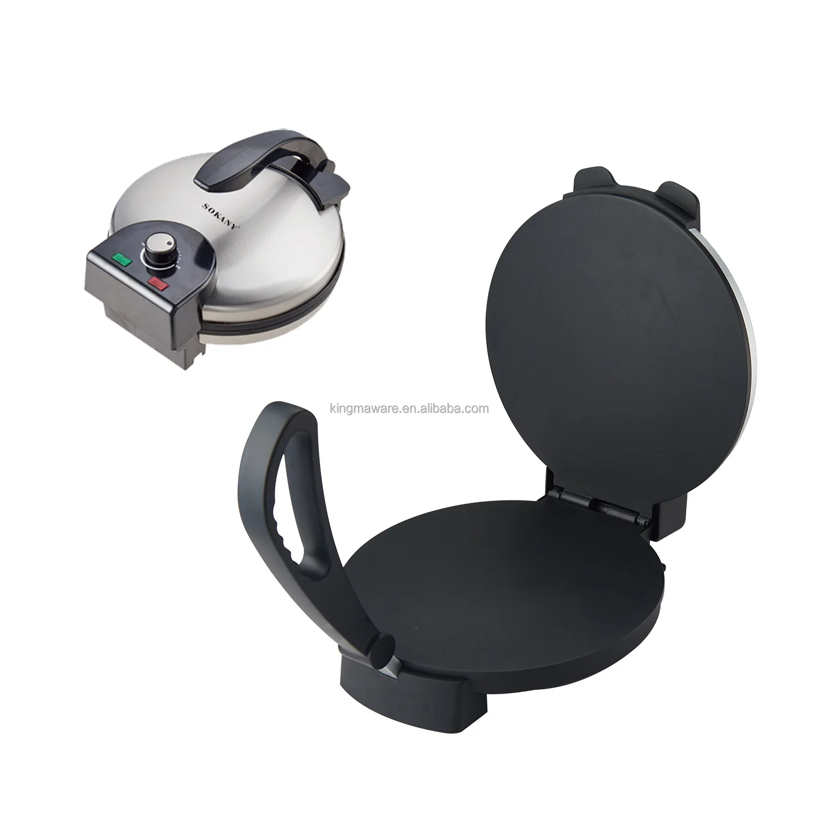 Newest Non-stick Crepe Maker Roti Maker Ce Commercial Casting Aluminum Electric Nonstick Roti Robot Chapati Maker