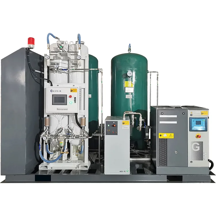 Oxygen/Nitrogen Gas Plant for hospital 2400 Cylinders per day production of 6 M3 Each Cylinder Capacity Purity of 93% above