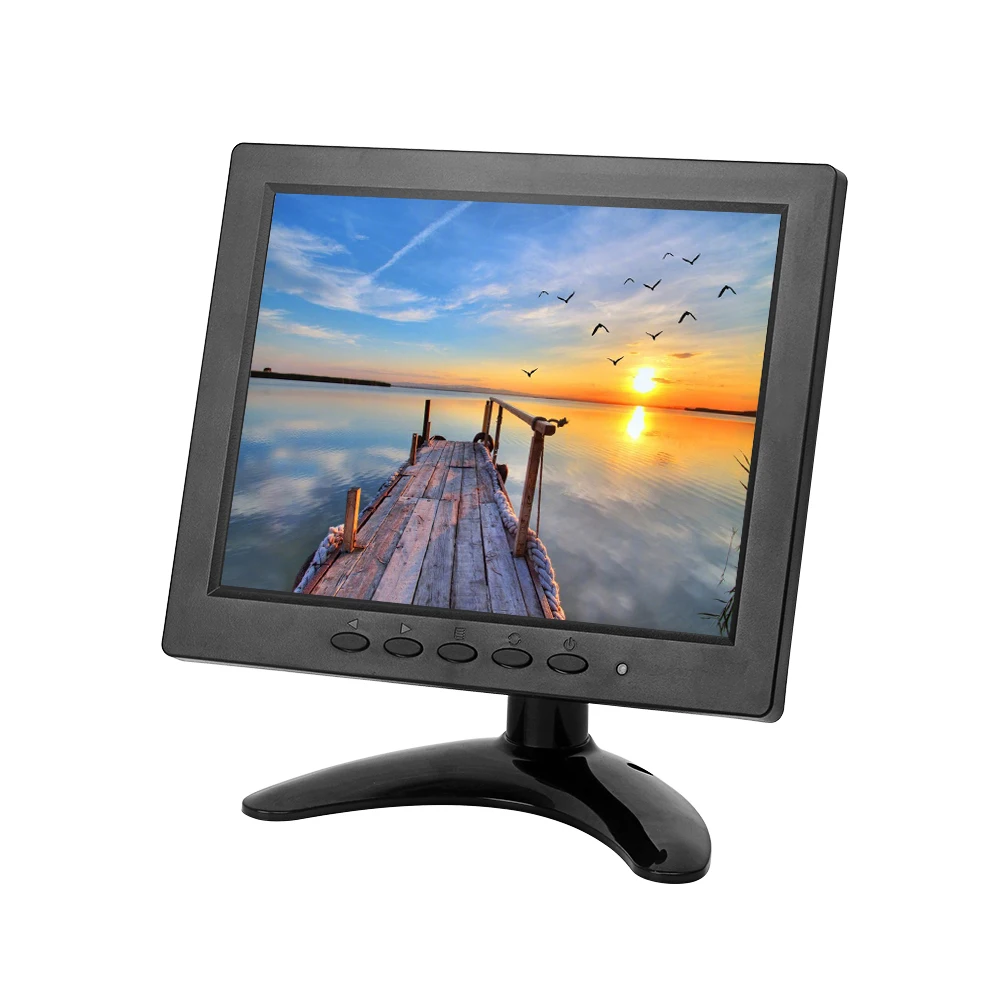  Usb 8 дюймовый ЖК-монитор Cctv Full Hd Автомобильный настенное крепление Емкостное касание монитор с сенсорным