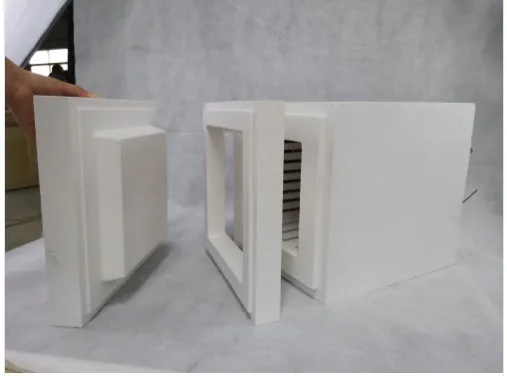 HT cylinder alumina ceramic fiber heating module heater for oven furnace