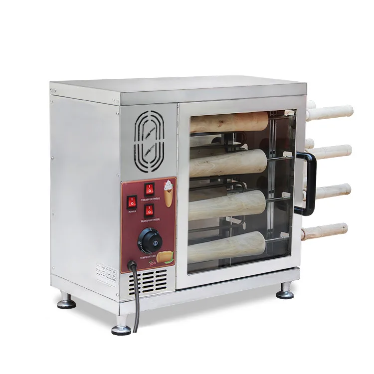 
Electric Chimney Cake Oven Bakery Machine Kurtos Kalacs Oven Electric Donut Ice Cream Cone Maker Chimney Cake Grill Oven Machine 