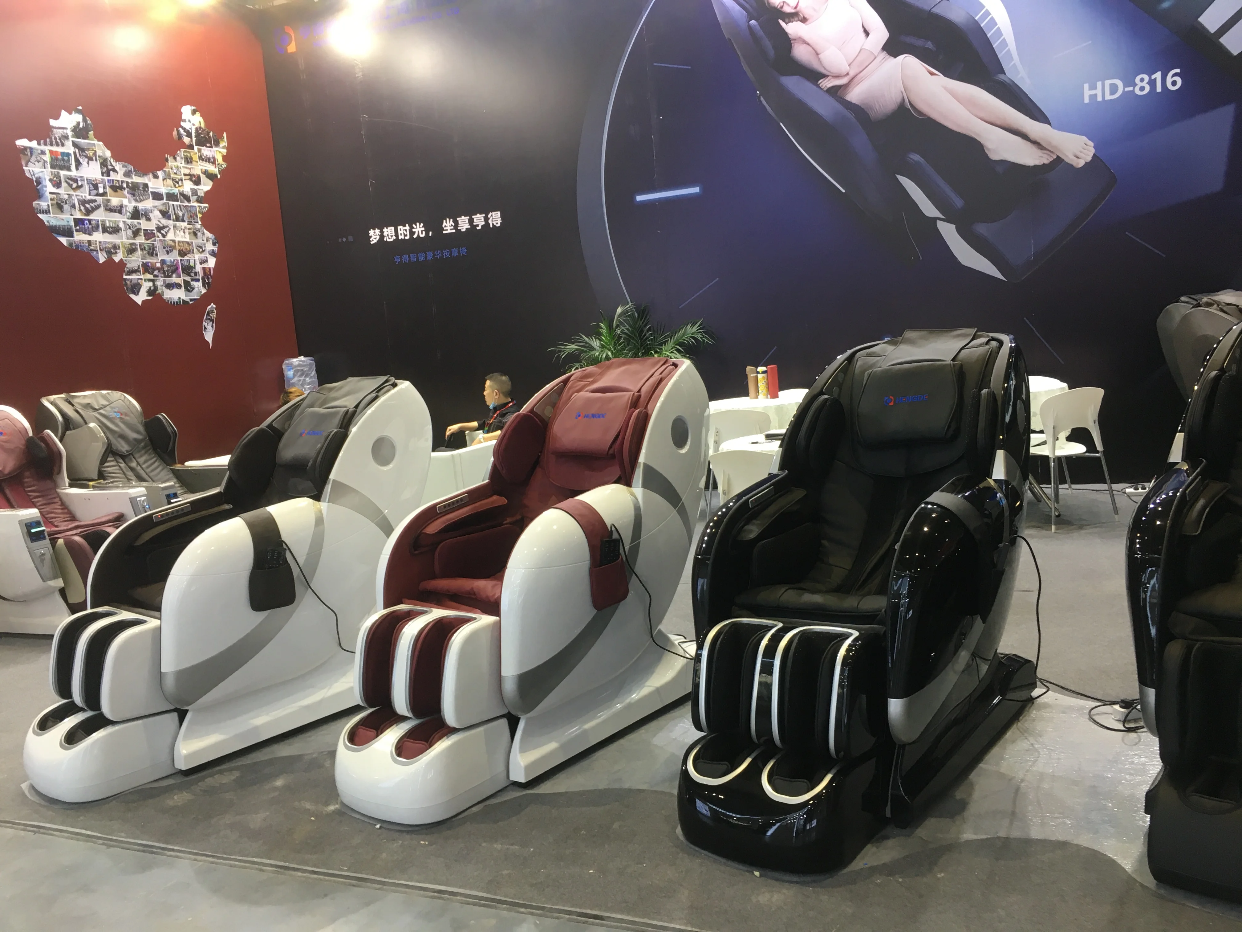 2023 China Luxury SL-track Zero Gravity Heating on Back Auto Body Scan Home Massage Chair