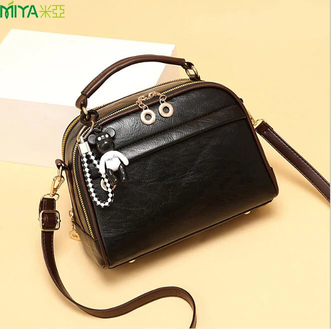 Newly fashion creative crossbody messenger bag womens PU leather handbag
