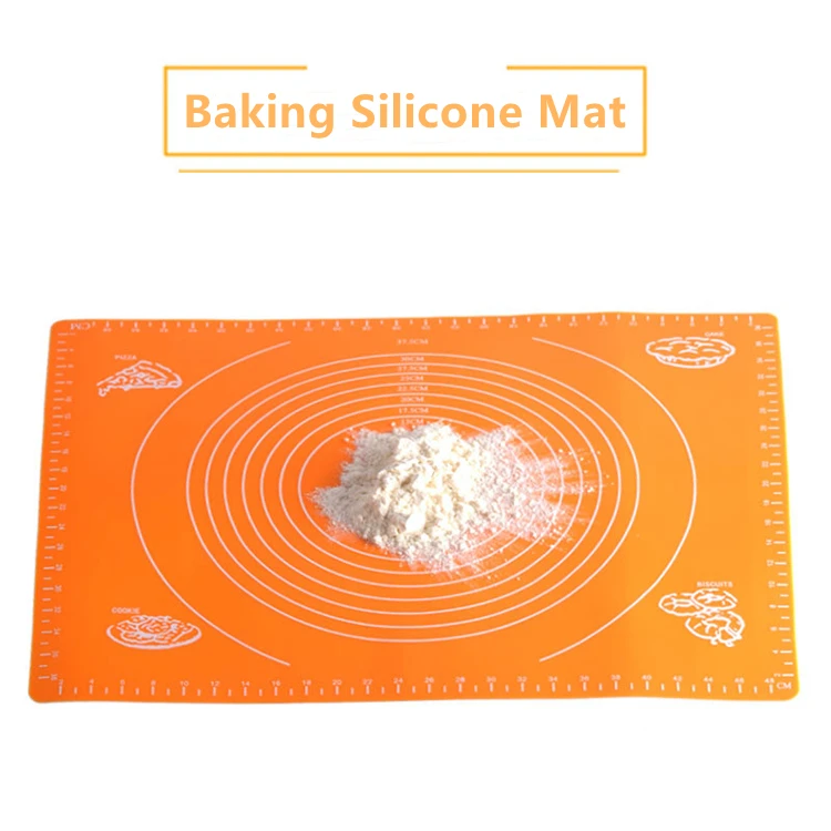 kitchen silicone mats Custom non stick soft bbq pastry oven kneading rolling dough baking sheet silicone baking mat for cooking
