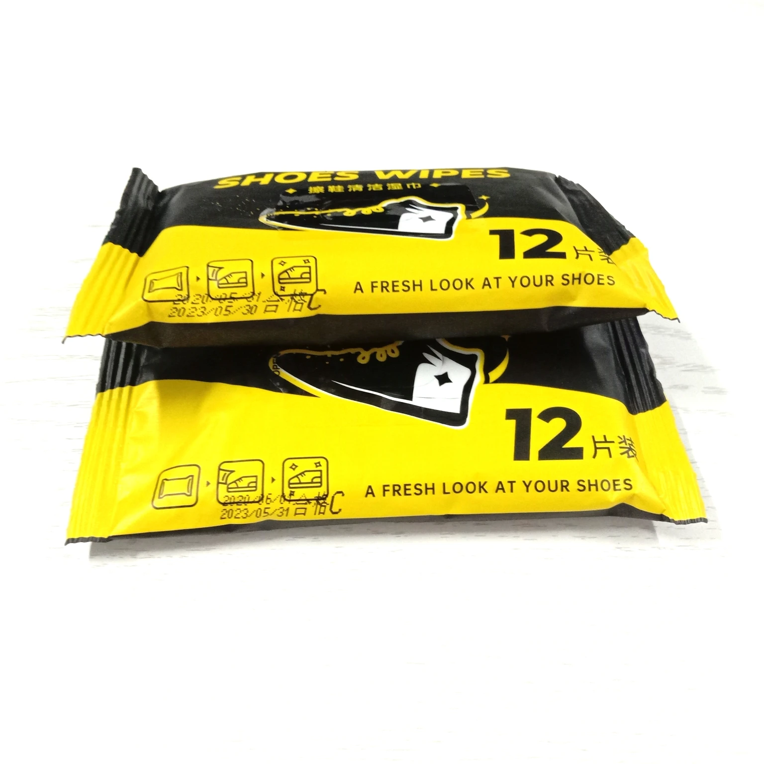 Custom Logo Quick Cleaning Shoes Wipes Sneaker Cleaner Wet Wipes For Shoes Quick Cleaning Towel Tissues Shoe Wipes