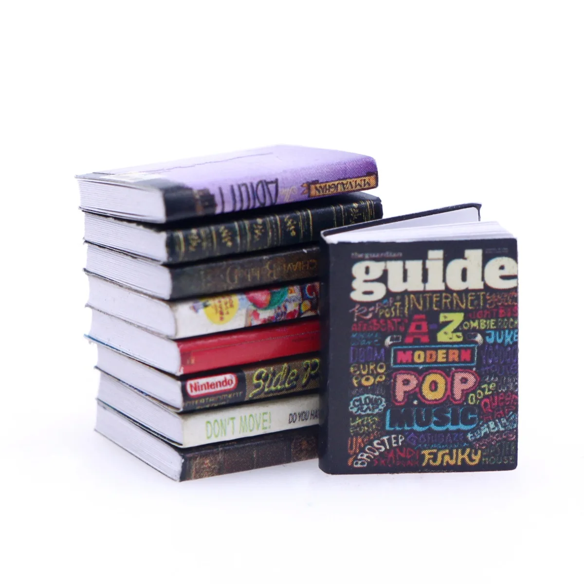 Кукольный домик мини-журнальные книги BJD миниатюрная обучающая сцена украшение 11 страниц поворотная книга аксессуары для кукольного дома ремесло