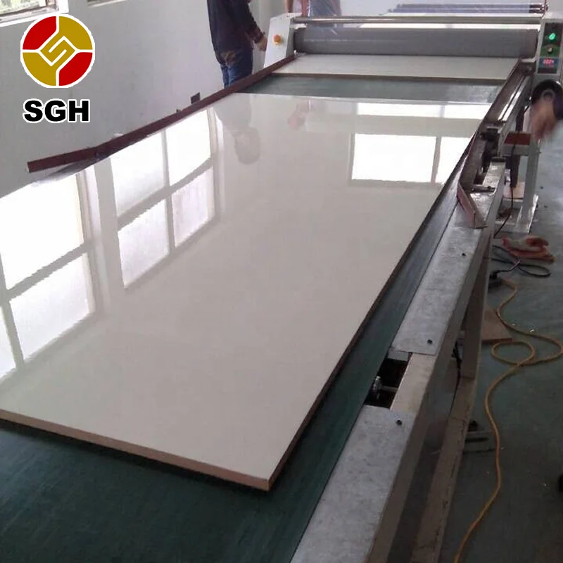 UV printed MDF board 18mm high glossy faced wooden boards to Korea