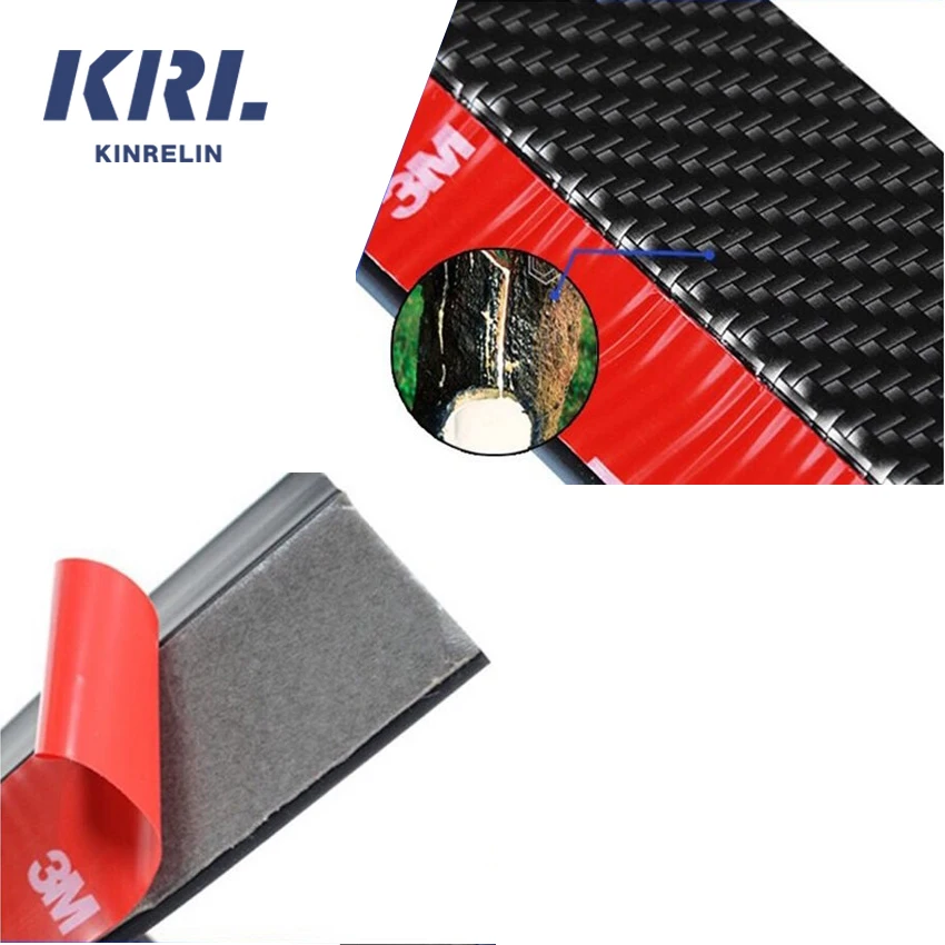 Universal 2.5M Lip Splitter Rubber Body Trim Car Lip Skirt Protector Front Bumper