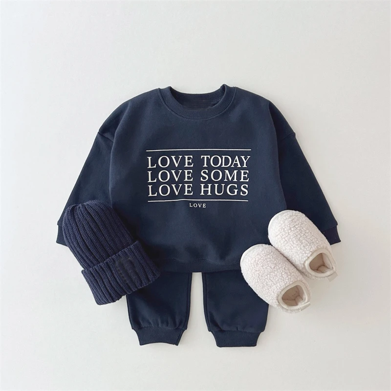 Custom Wholesale Long sleeve boys clothing sets kids clothes set boys 8-12 years of age 2023 girl clothing set baby boy clothes