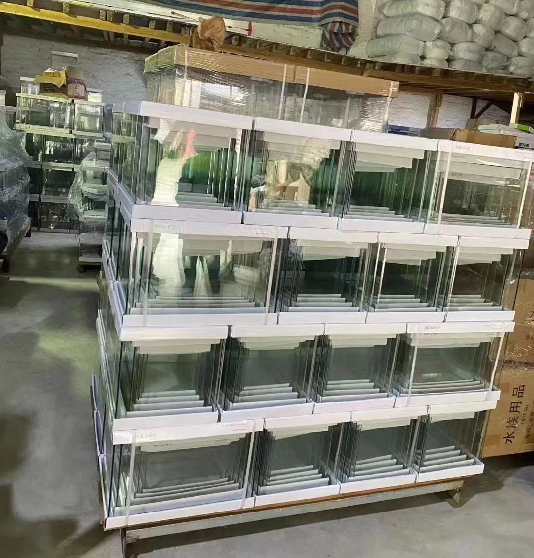 Fish Tank Aquarium Tank Ultra Clear Glass Aquariums Small Size Fish Tank 