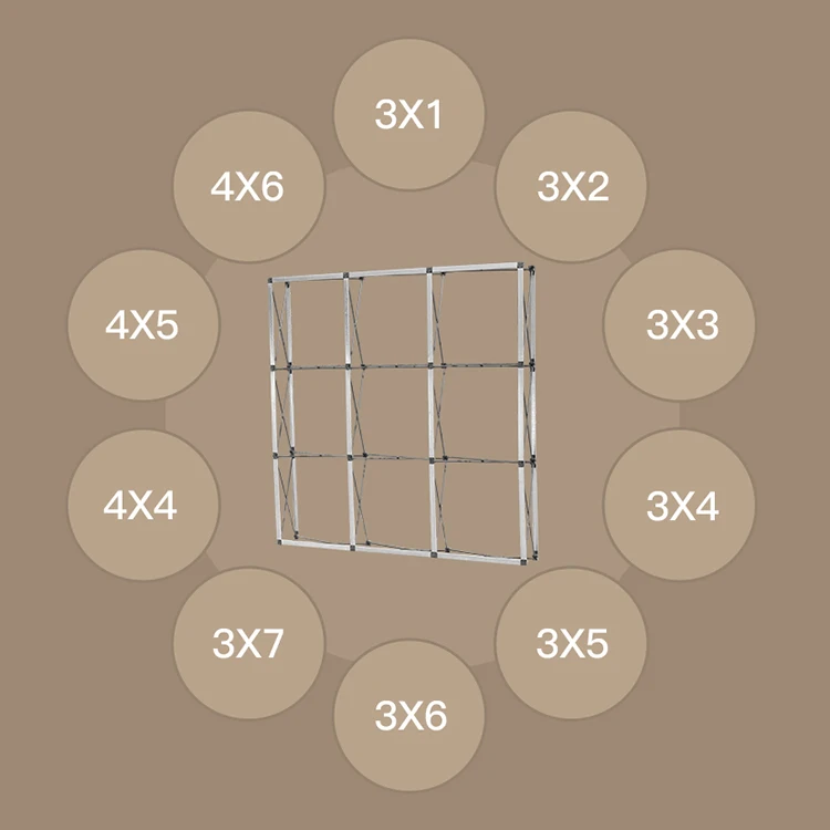 Портативный 8ft Pop Up Ткань стены торговли показать баннер фон дисплей стенд