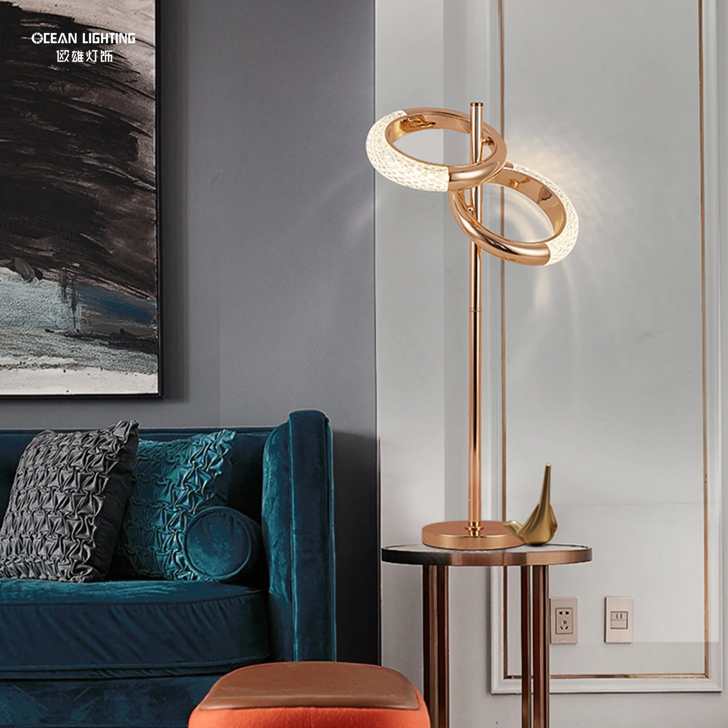 Hot Selling Round Ring Table Light Living Room LED Living Room Table Lamp