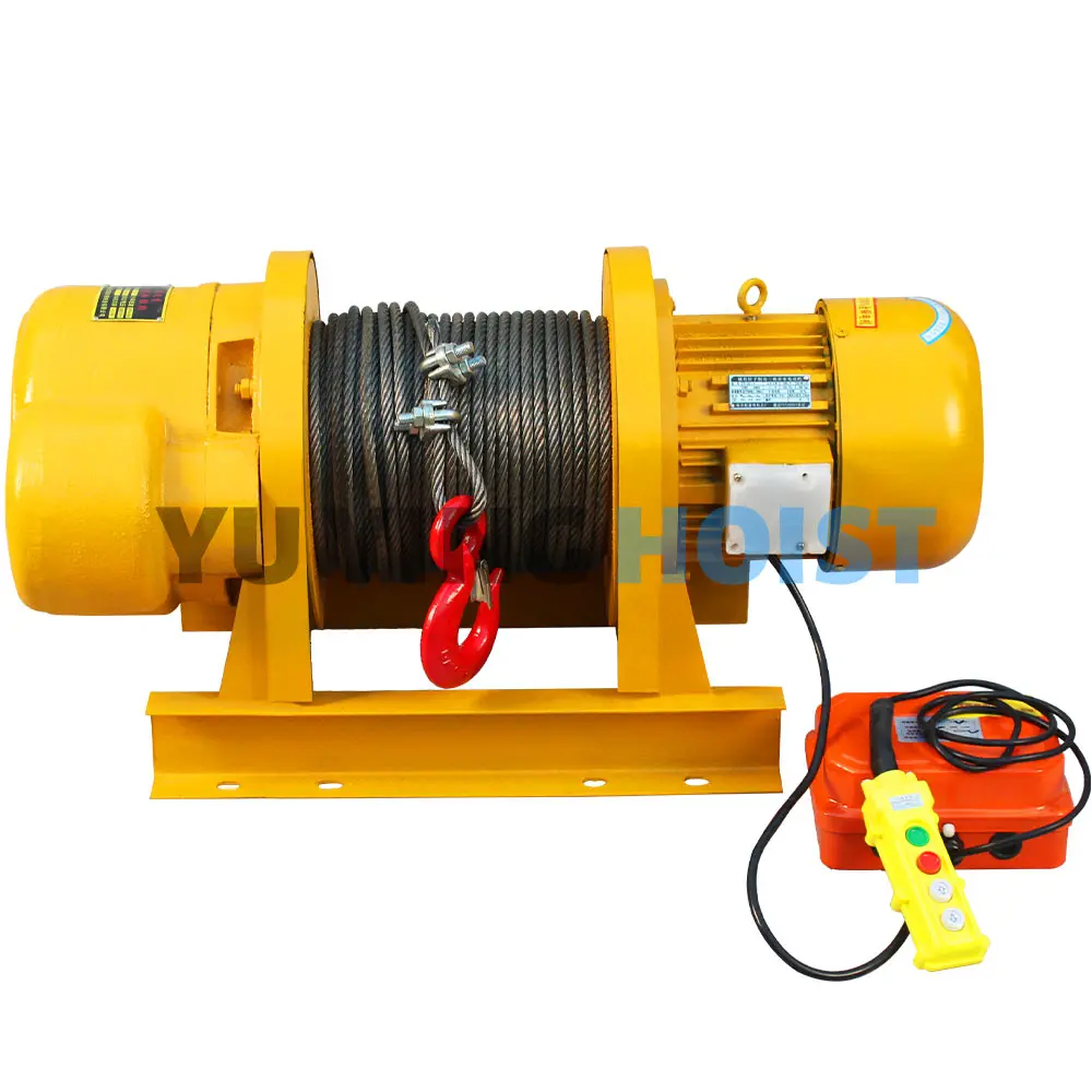 Heavy Duty Multifunctional Electric Winch Wire Rope Pulling High Performance Mini Motor Lift