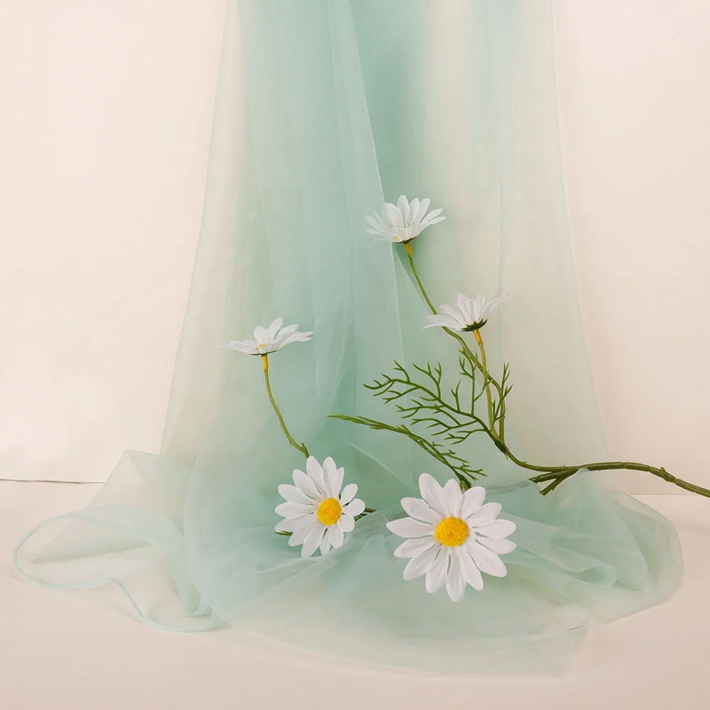 Wholesale Popular Soft 100% Nylon American Tulle Fabric Wedding Robe Fabric For Lady Skirt