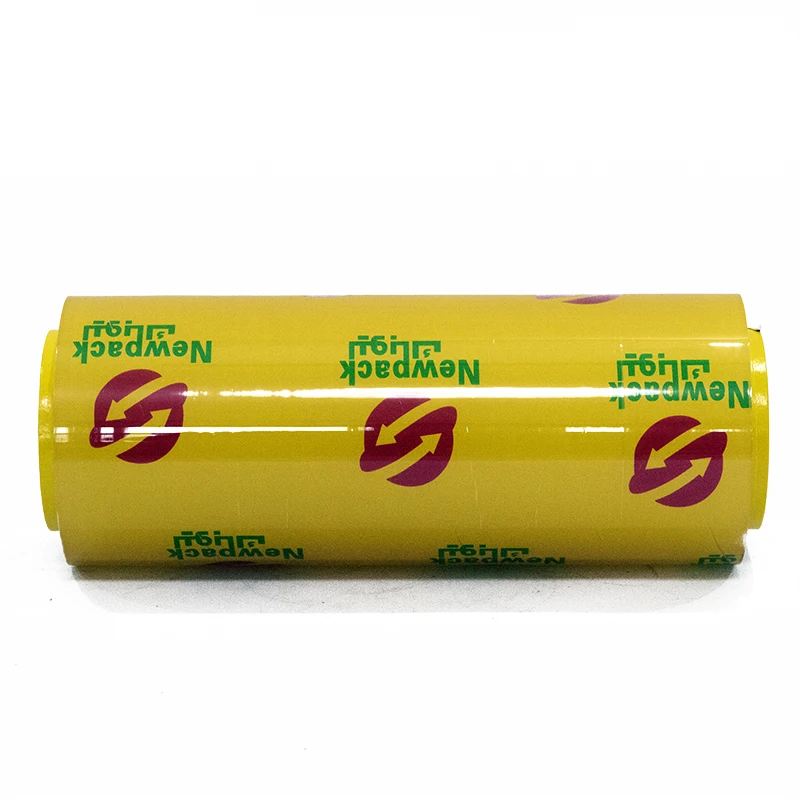 Factory Custom Clear PVC food film 10/11 micron 500 meters Food Grade Stretch Wrap Film High Toughness PVC Food Wrap Film