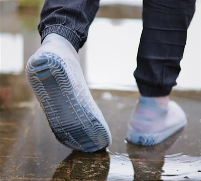 Wholesale Outdoor Rain Boot Overshoe Reusable Silicone Waterproof Shoe Cover