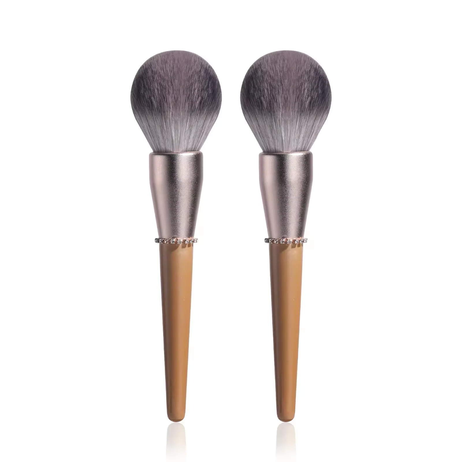 New Design Diamond Powder Makeup Brush Custom Logo Powder Blush Bronzer Highlighter Brushes