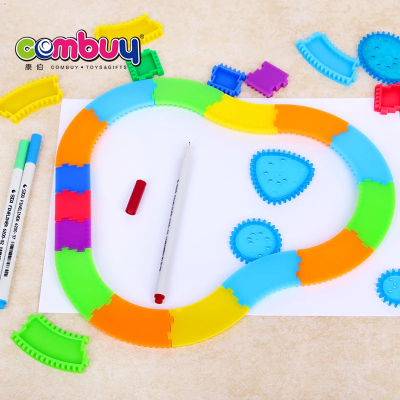 DIY track flower drawing tools geometric spirograph ruler