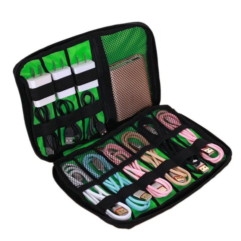 Gadget Cable Organizer Storage Bag Travel Electronic Accessories Cable Pouch Case USB Charger Power Bank Holder Digitals Kit Bag