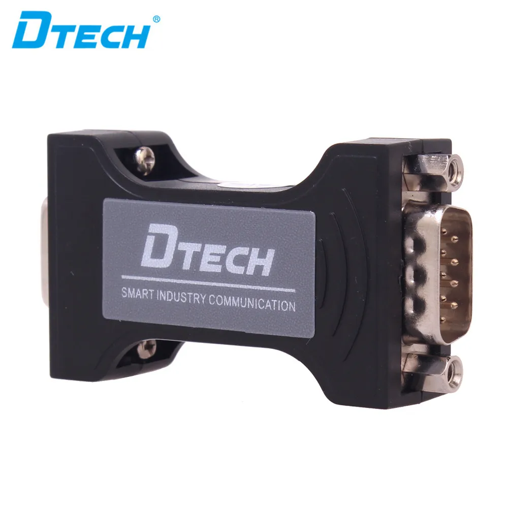 DTECH high quality industrial passive RS232 to RS485/RS422 converter serial communication data converter adapter mini-size DB9