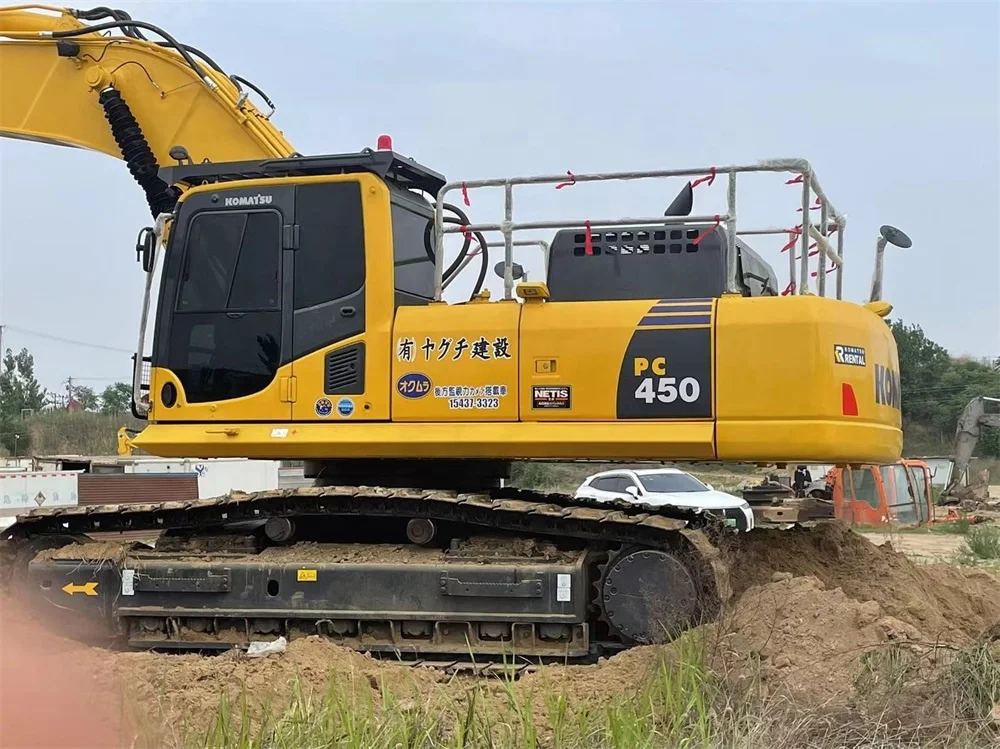 Few Working Hours Komatsu PC450 PC450-8 pc400 Used Crawler Excavators/45tons 45ton 45 ton japan excavator with hydraulic hammer