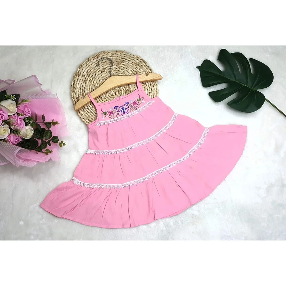 Baby Girl Dress Clothes Floral Print Baby Summer Dress Toddler Girl Sleeveless Flower Casual Dresses For Export In Bulk