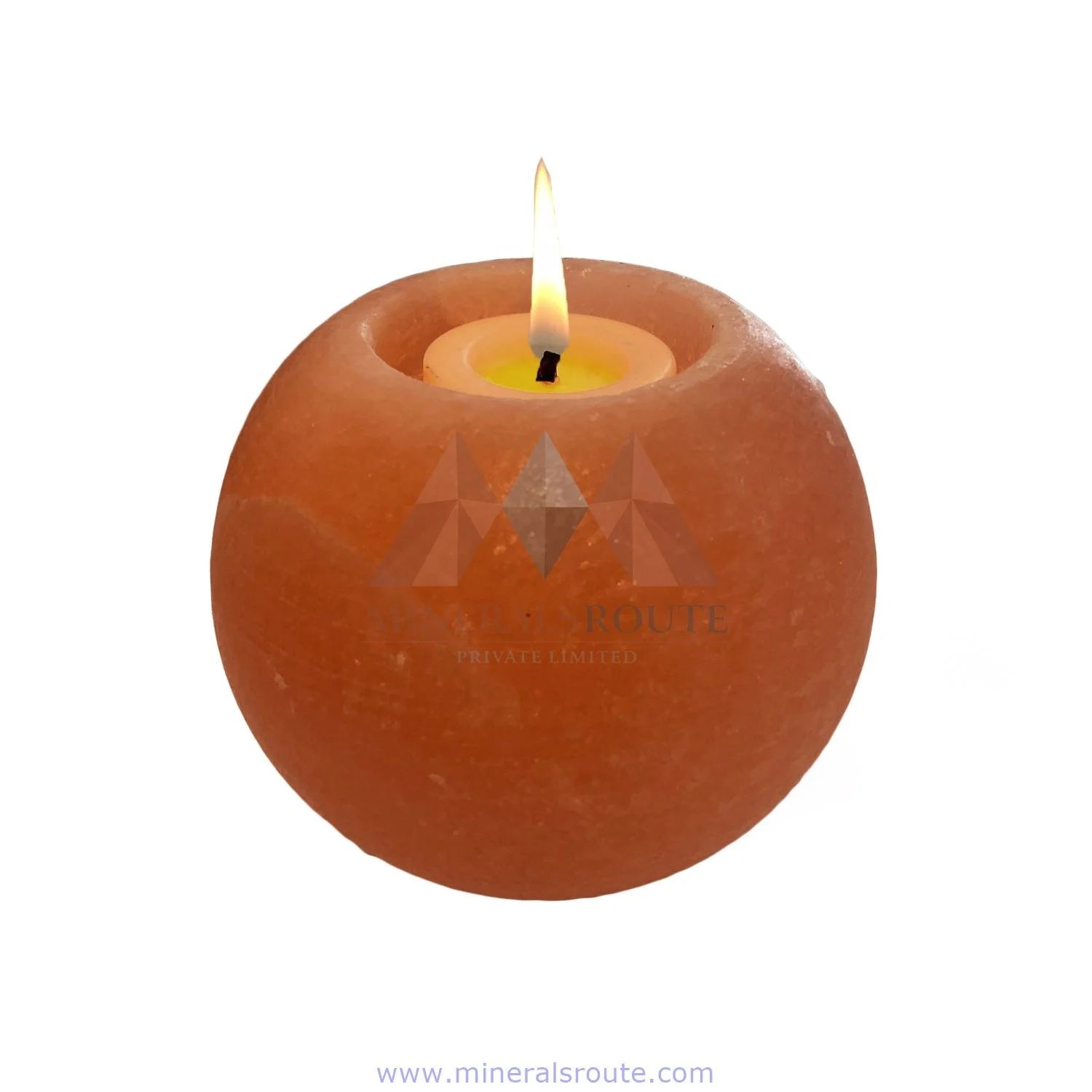 new hot selling Himalayan pink salt  Ball shape  tea light candle holder for purifying of Air origin Pakistan ISO 9001 certified