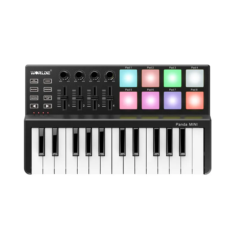 Worlde panda Mini piano pad drum Studio midi Keyboard controller 25