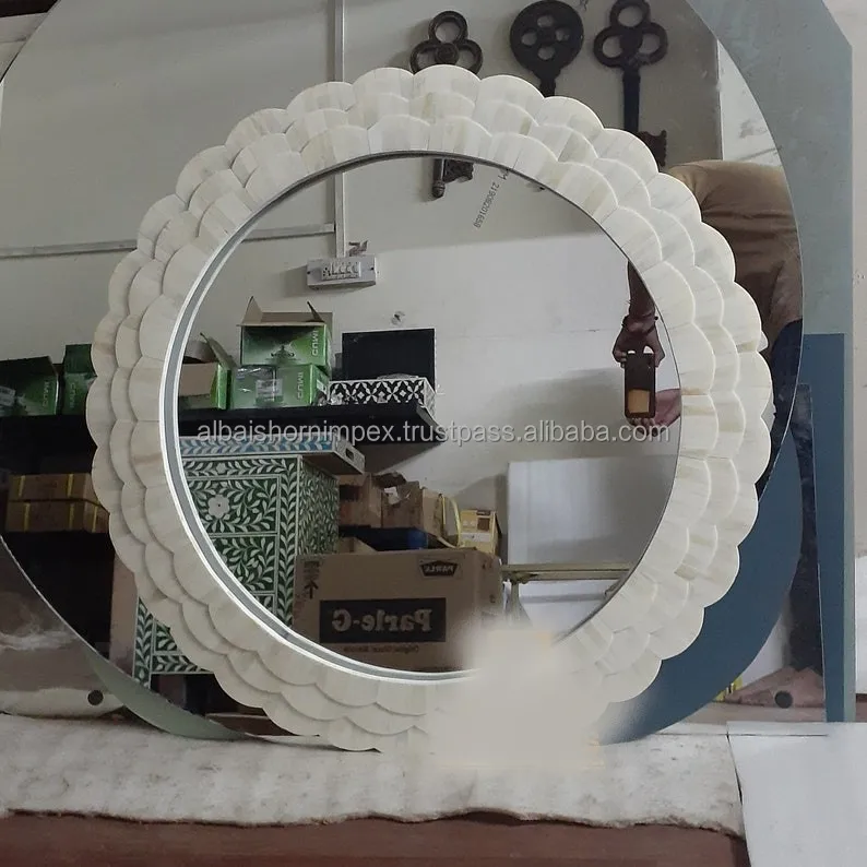 Luxury Handmade Wood Picture Frame Unique Large Wall Mirror for Home Decoration and Gifts for Wall Mount