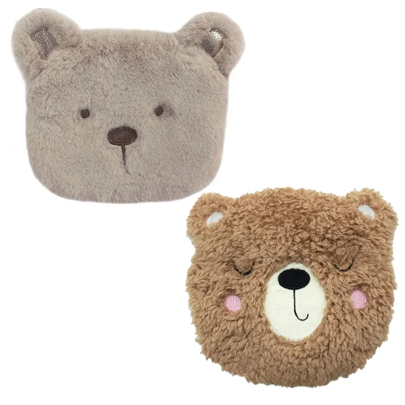 microwavable weighted heating pad custom soft plush stuffed animals toy wheat bag hot pack manufacturing for cramps anxiety