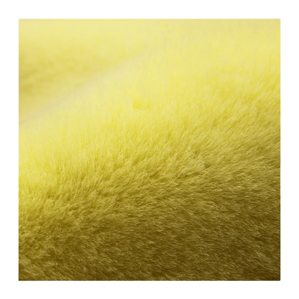 Изготовленный на заказ высококачественная искусственная ткань из искусственного меха кролика 17 мм Роскошная длинная куча 80% акриловая 20% полиэстер сплошное окрашивание