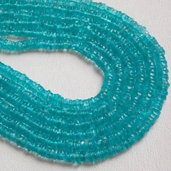 Sky Blue Apatite Smooth Tyre Wholesale Price New Arrival