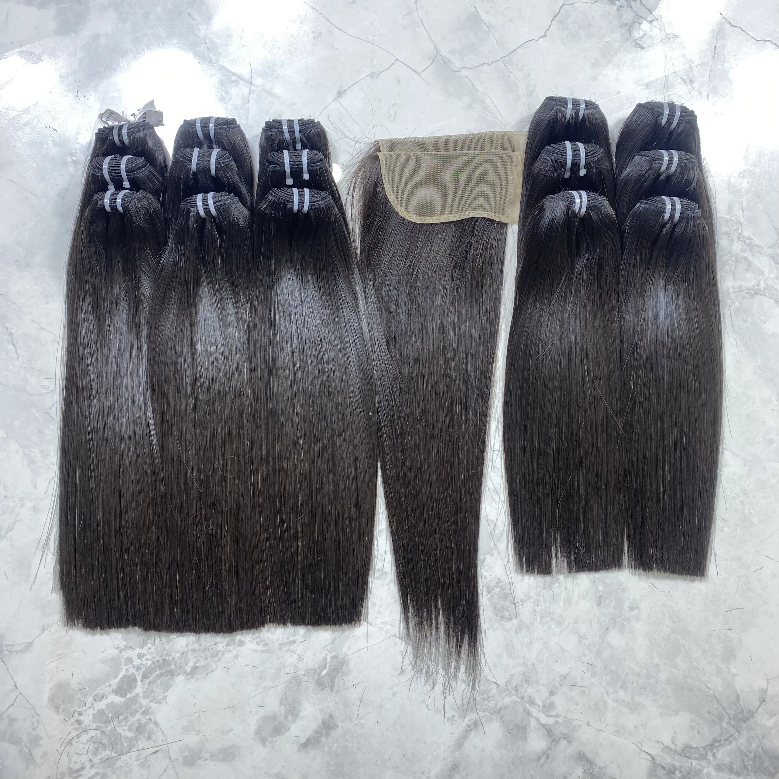 Top Hot Bestselling Product Colored Bone straight TOP product one cut raw vietnamese hair Human Hair wefts skin bundles Vietnam