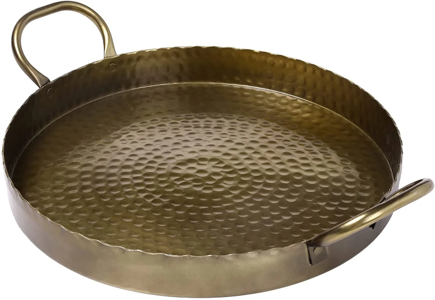 2 Tier Galvanized Cake Stand, Rustic Handmade Black Metal & Mango Wood Oval Serving Cupcake Display Stand