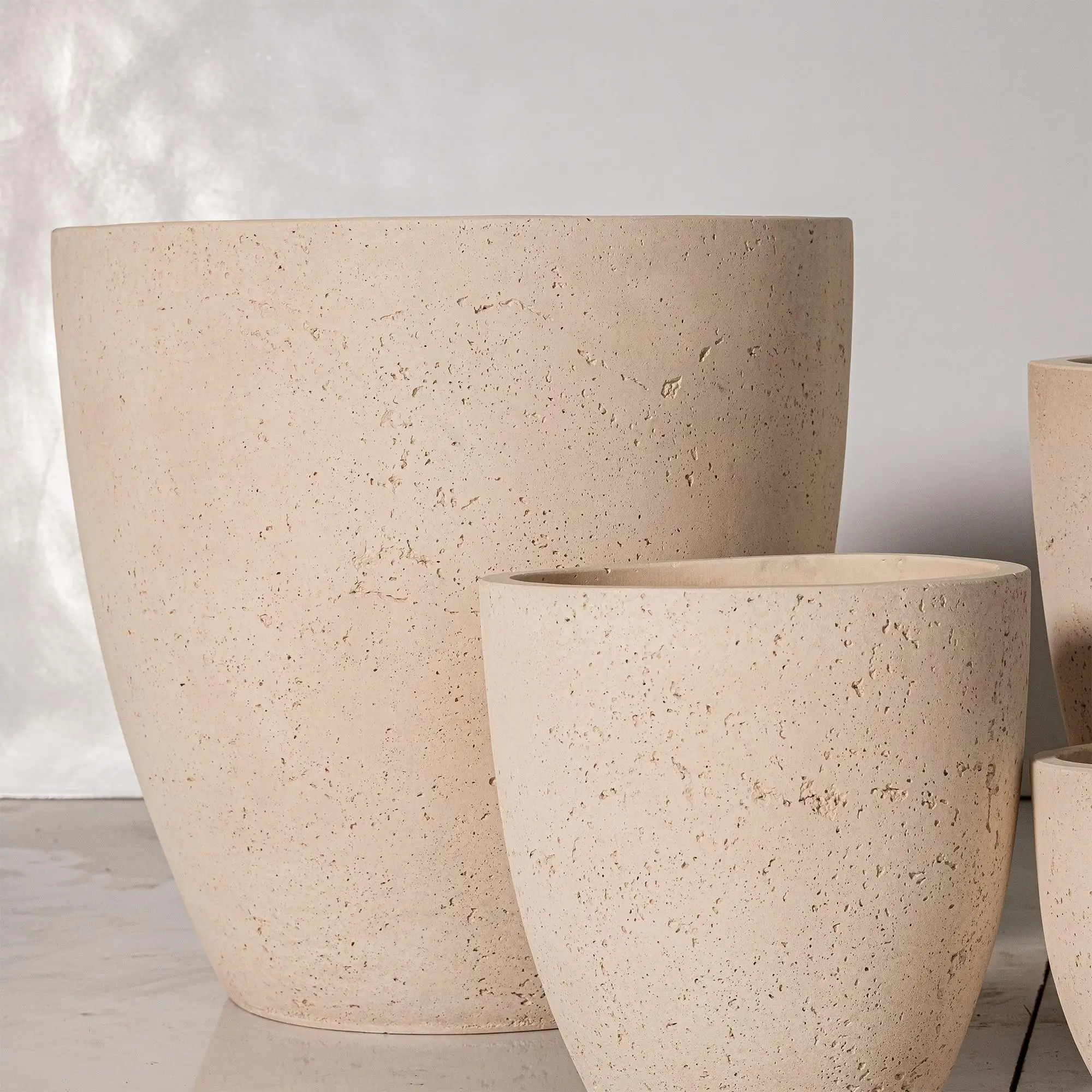 large planters for outdoor plants, home & garden flower pot frp planters , custom Outdoor Fiber Clay Cement Garden Pots