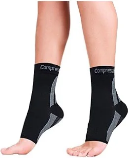 Ankle Brace Compression Support Sleeve 4-Way Stretch Elastic Compression Support Ankle | Custom Ankle Sleeve