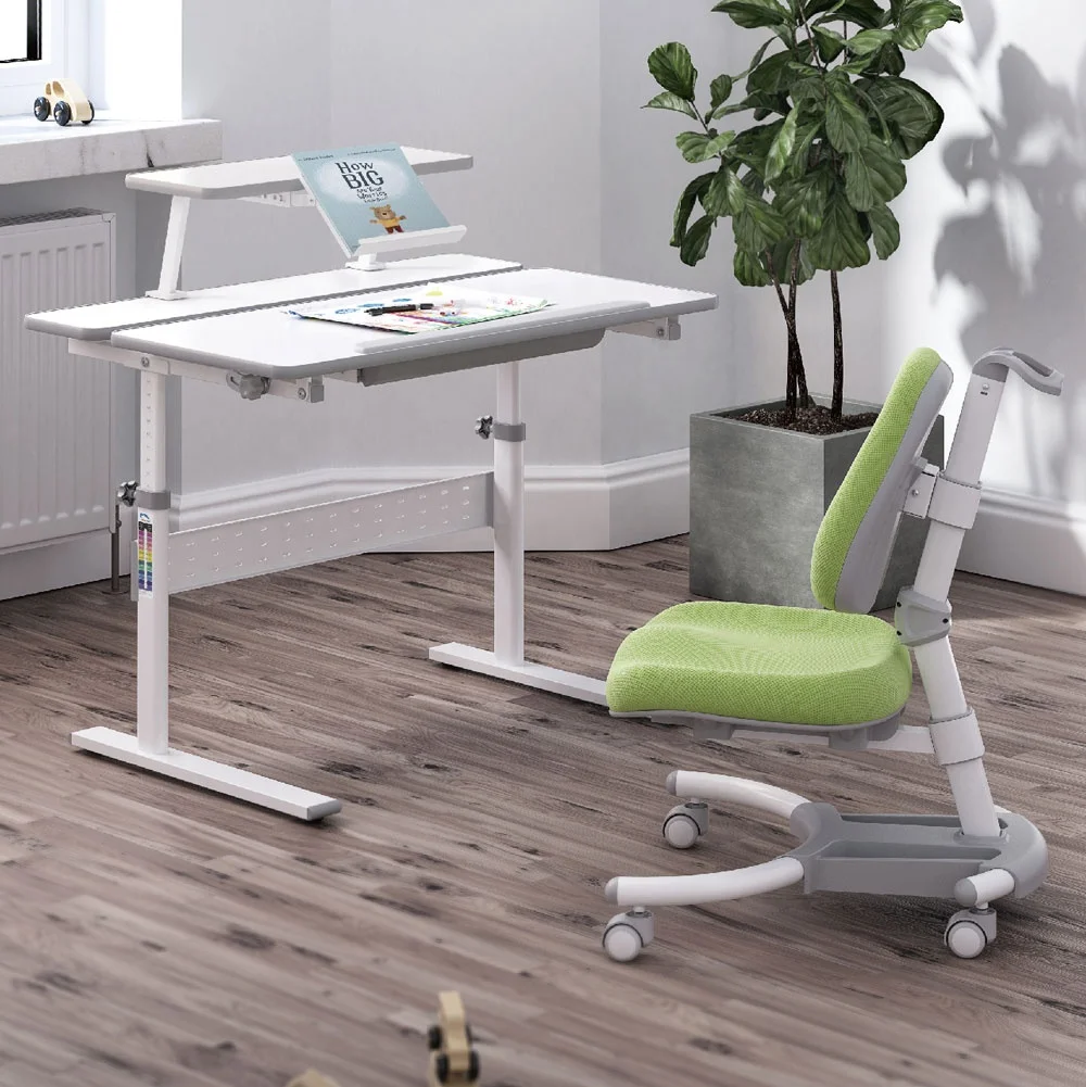 Домашняя детская мебель Ergo Многофункциональный Детский письменный стол с регулируемой высотой и полками для студентов