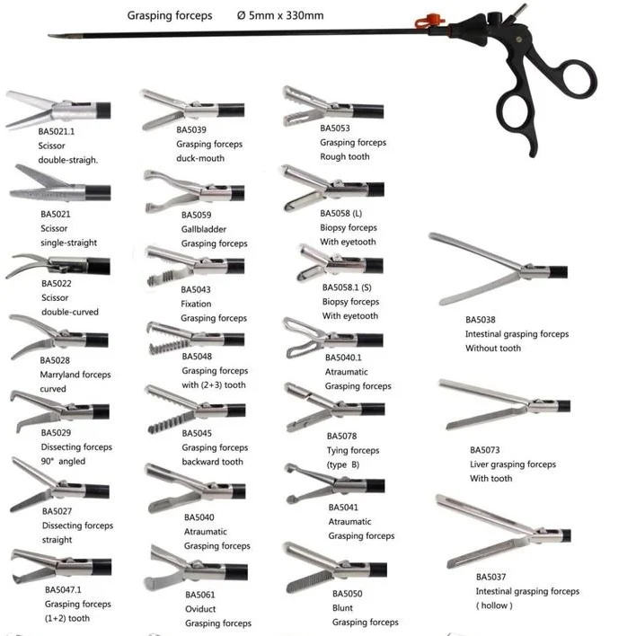 Laparoscopic Grasper Scissors Dissectors Forceps All Type Laparoscopy Instruments Stainless Steel