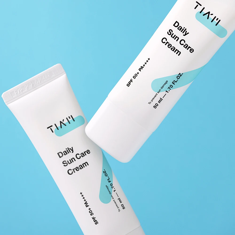 TIAM 50ml Daily Sun Care Cream SPF 50+ PA++++ Korean Sunscreen with Niacinamide