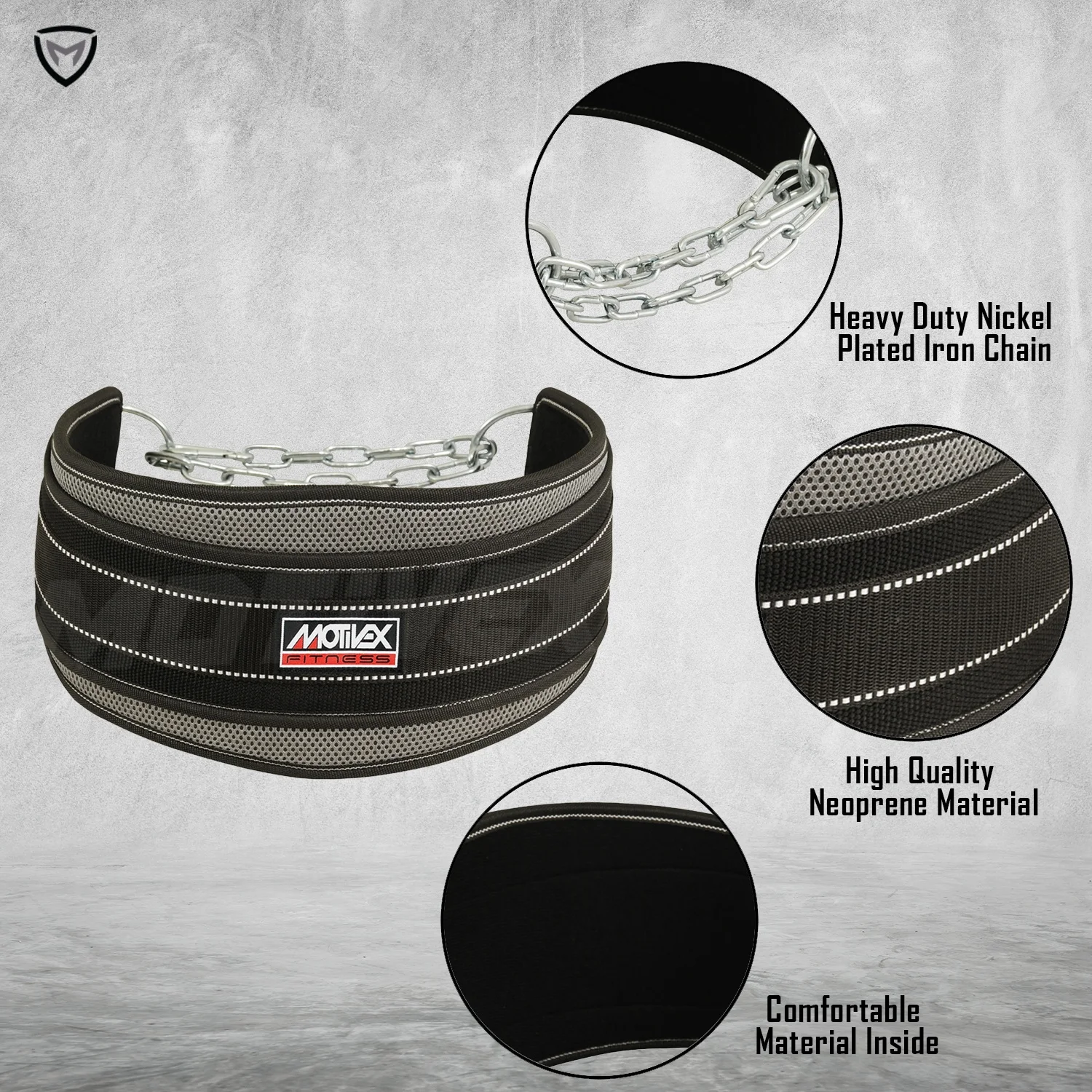 Dipping Belts Neoprene Iron Chain Weight Lifting Belt Fitness Accessories Back Support Custom Weightlifting Training Dip Belts
