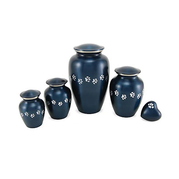 Набор из 4 металлических латунных урн для кремации