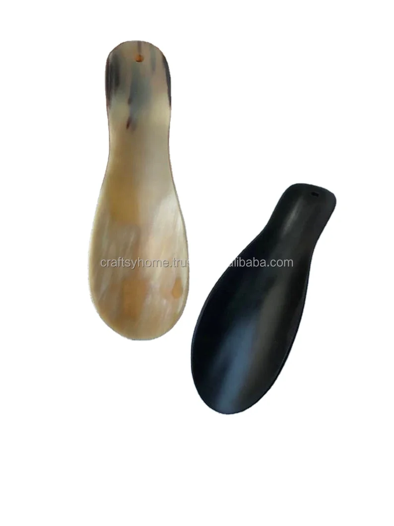 Натуральный рожок для обуви из воловьей кожи с отверстиями портативный короткий маленькая мебель путешествий от штучного дома