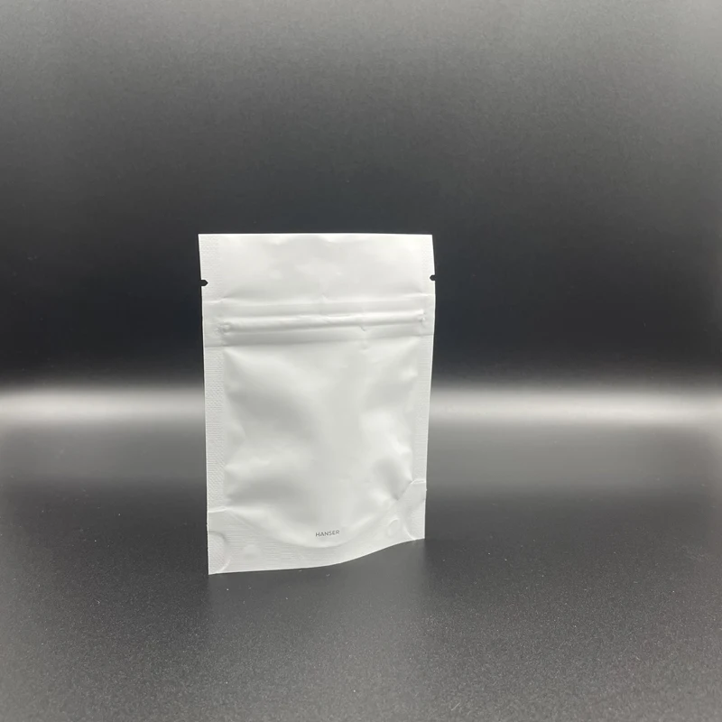 Custom Stand Up Clear Front Zipper Lock Resealable Aluminum Mylar Foil Plastic Packaging Bag for Zip Heat Seal Package Lock with