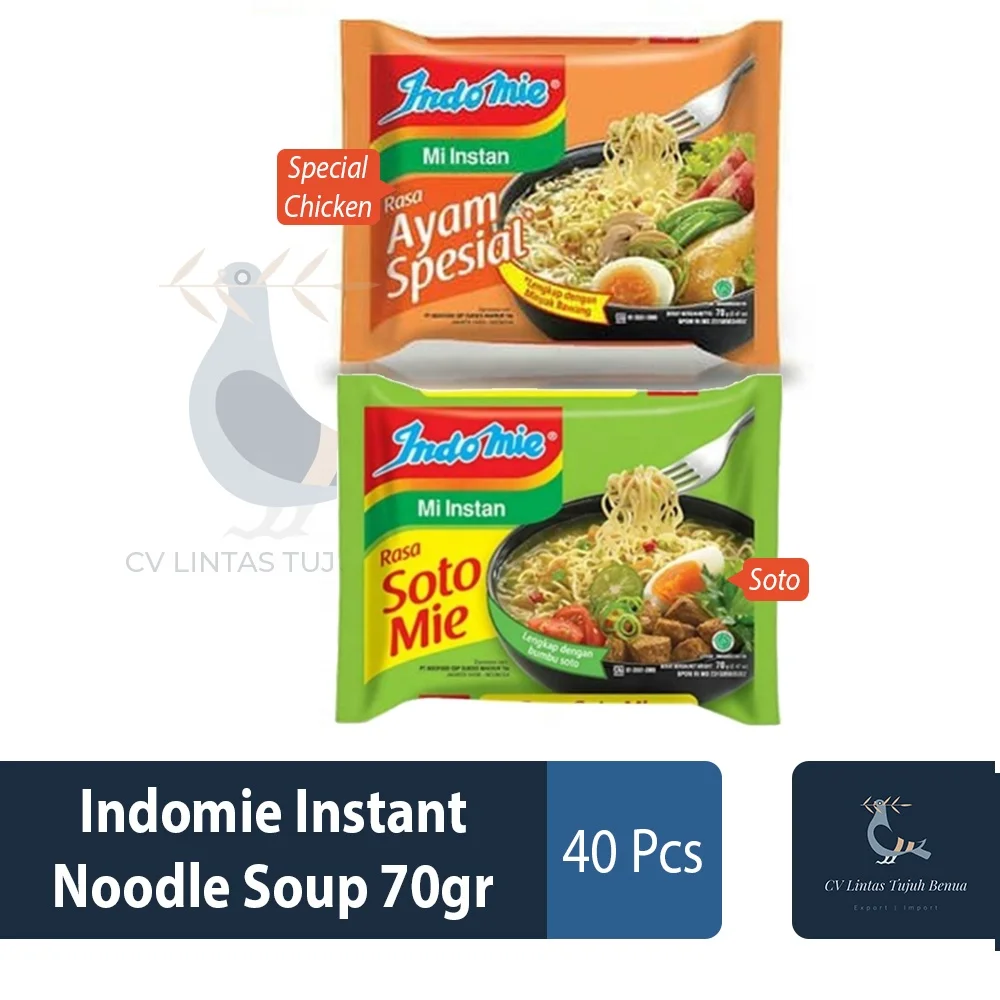 Indo mie Instant Noodle Soup 70gr Soto Traditional Indonesian Soup Flavor Popular Instant Noodles