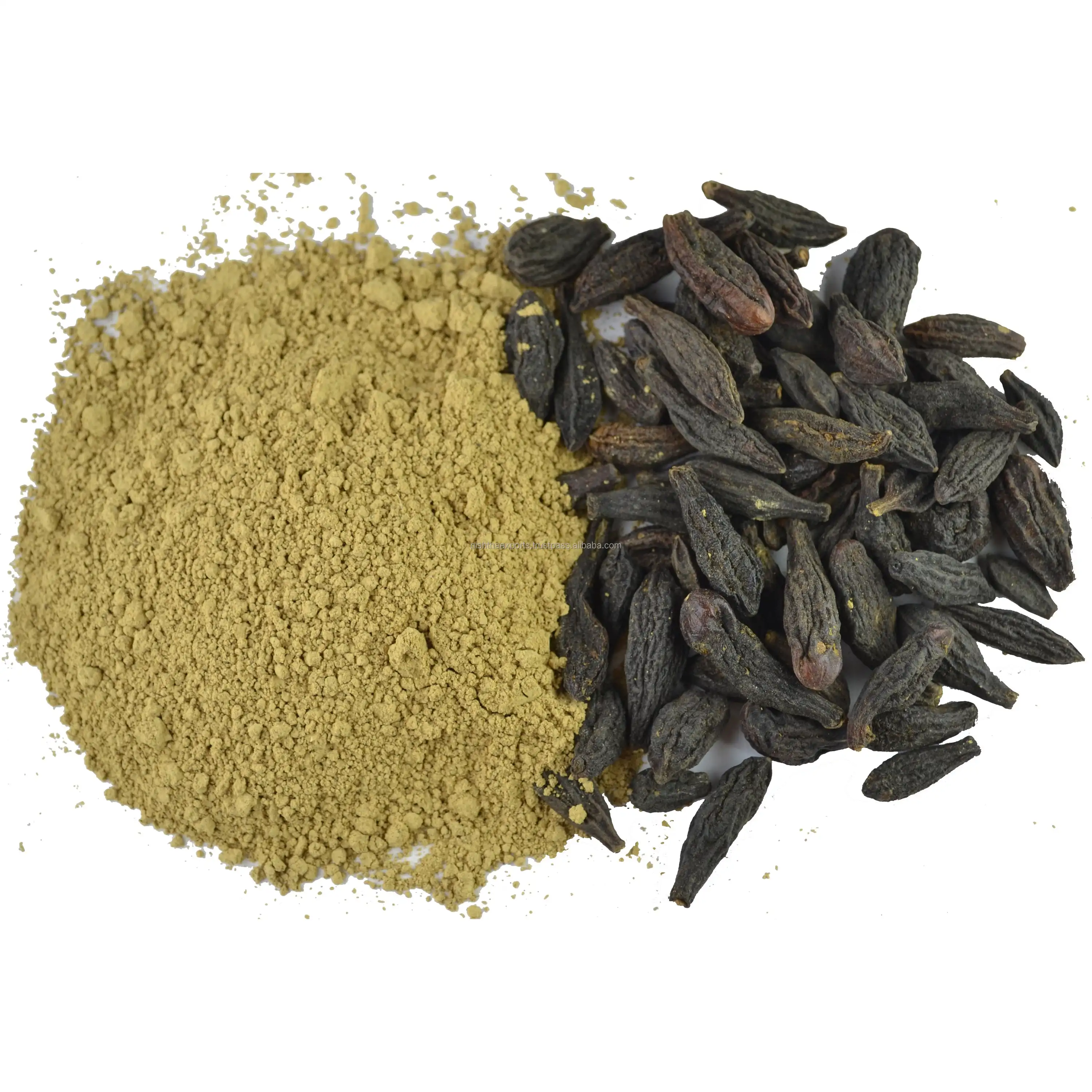 Terminalia Chebula Myrobalan Black Himej Powder Black Harad Powder Kali Harad Raw Herbs Wholesale Plant Extract Herbal Product